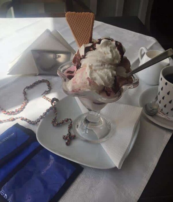 Croatian ice Cream on Medjugorje pilgrimage