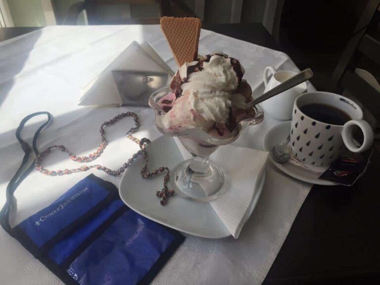Croatian ice Cream on Medjugorje pilgrimage