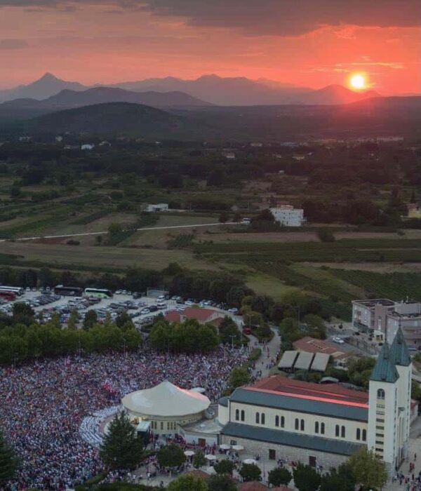Medjugorje at dusk pilgrimage tour