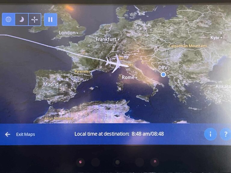 medjugorje flight map