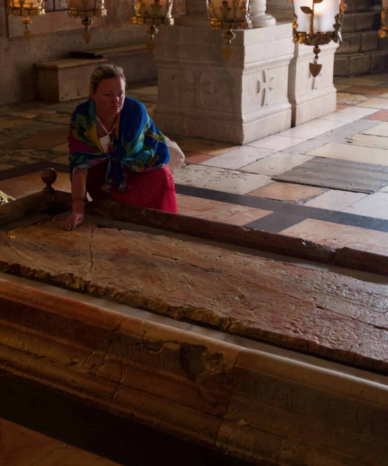 church holy sepulchre slab pilgrimage tour
