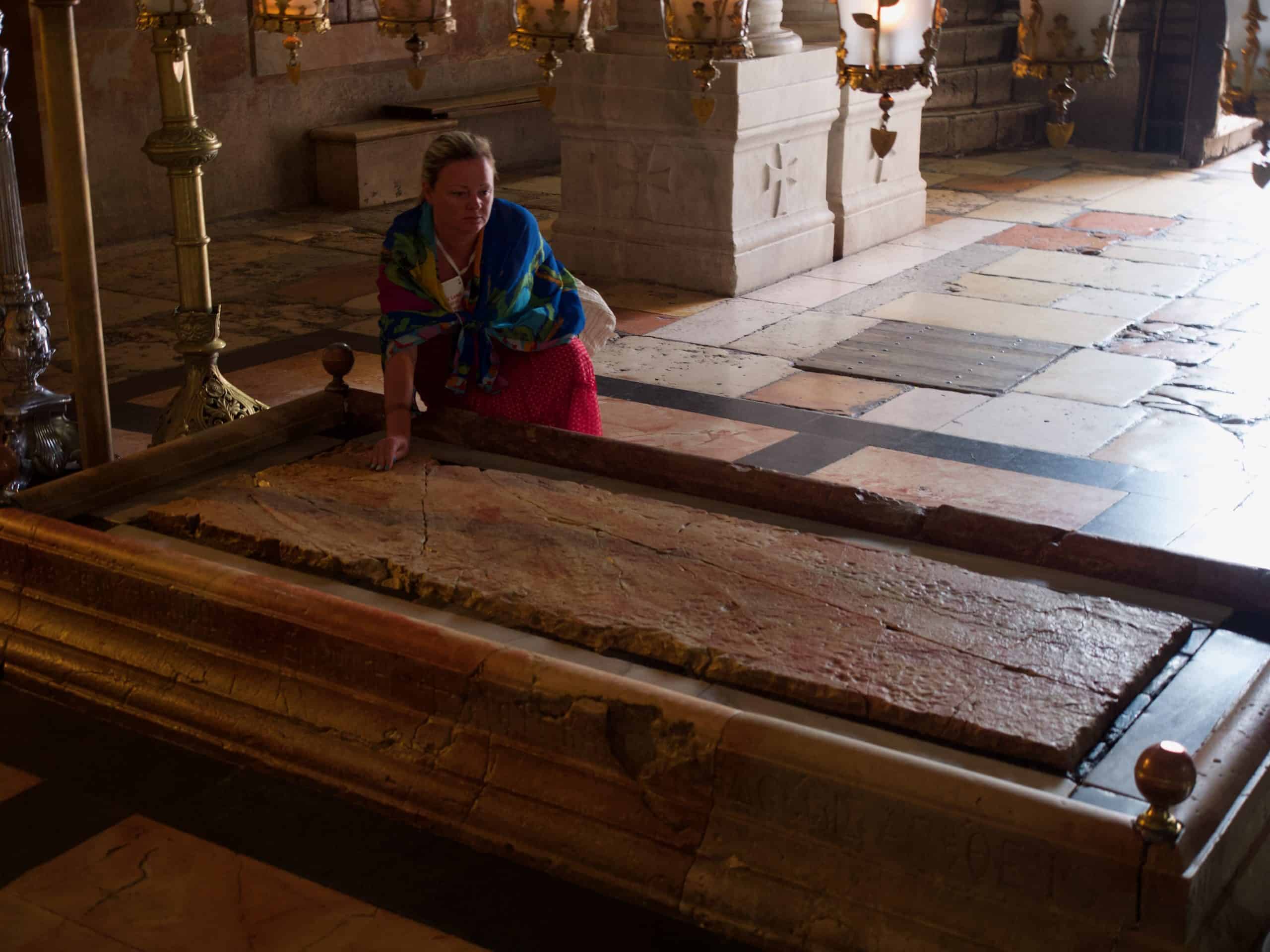 church holy sepulchre slab pilgrimage tour