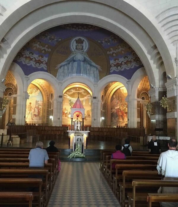 lourdes chapel on pilgrimage tour