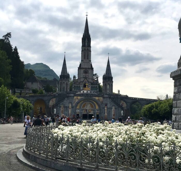 lourdes basilica on pilgrimage