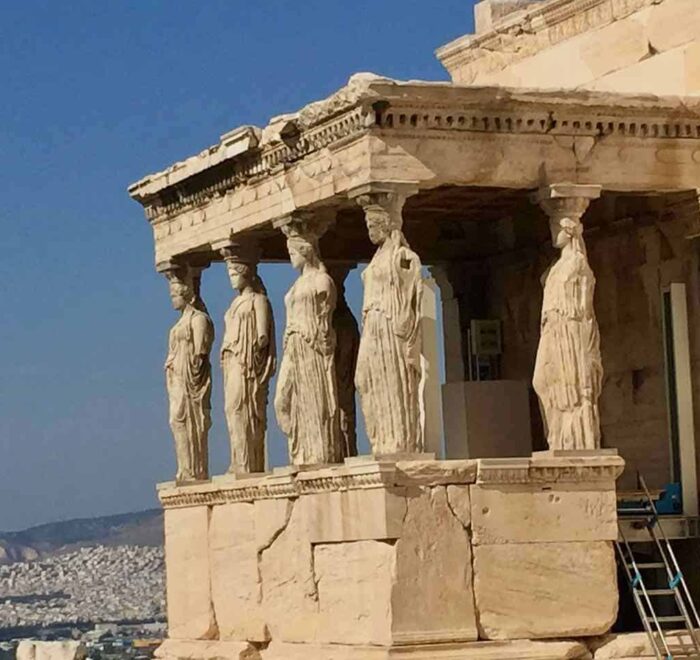 Acropolis women Greece pilgrimage tour saint paul