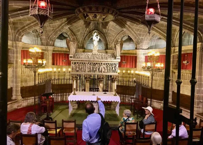 Barcelona cathedral crypt spain