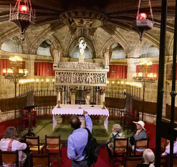 Barcelona cathedral crypt spain