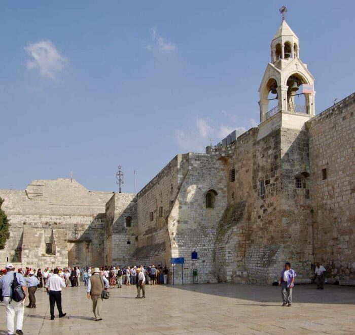 Bethlehem Church of Nativity pilgrims in Holy Land pilgrimage