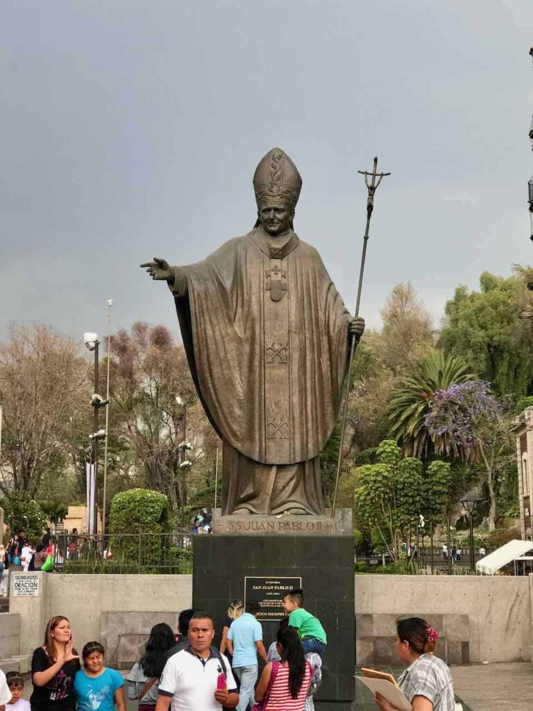 Our Lady of Guadalupe JPII Statue on pilgrimage