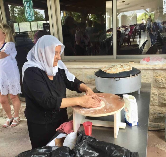 Holy Land pilgrimage tour cooking woman