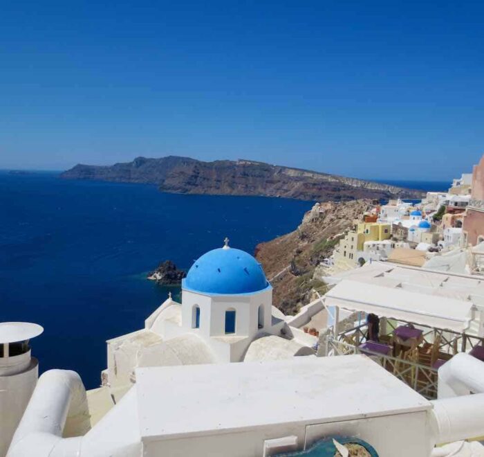 Santorini Greece pilgrimage Catholic pilgrimages