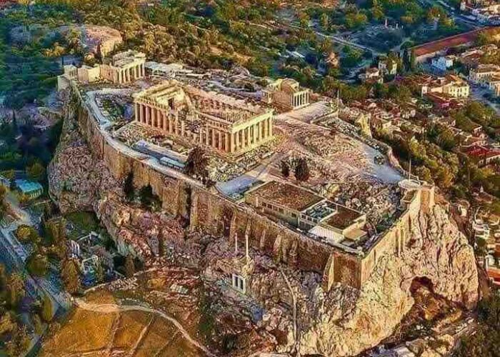 aerial athens greece pilgrimage tour