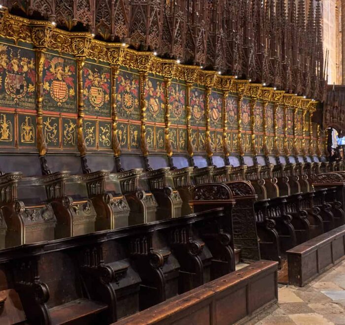 choir-stalls-barcelona spain pilgrimage tour