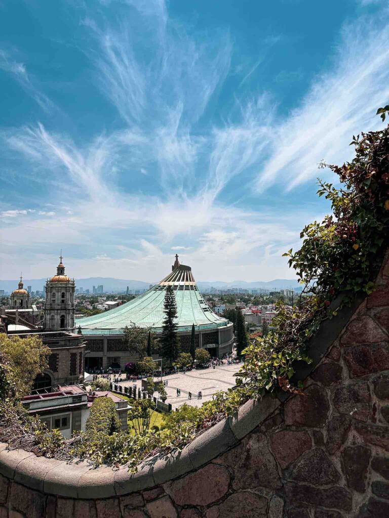 exterior basilica guadalupe pilgrimage mexico