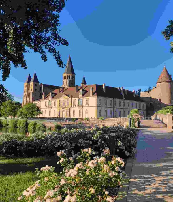 basilicca paray le monial with flowers france pilgrimage tour