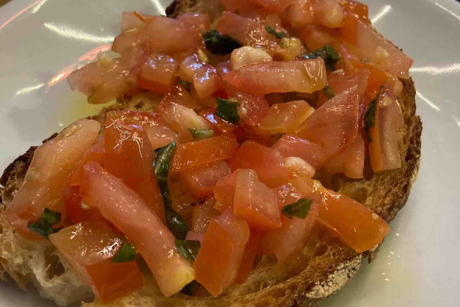 Bruschetta rome food pilgrimage italy