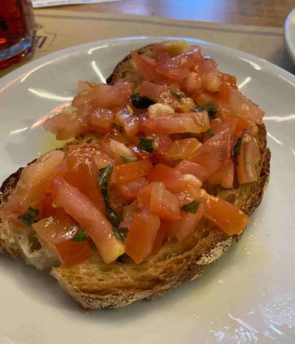 Bruschetta rome food pilgrimage italy