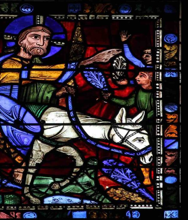 chartres cathedral donkey jesus jerusalem france pilgrimage tour