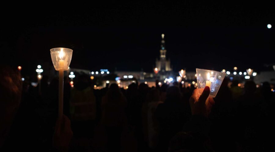 Candlelights at Fatima portugal pilgrimage tour