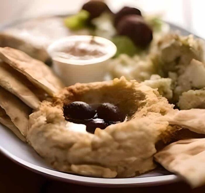 greek food pita on pilgrimage tour