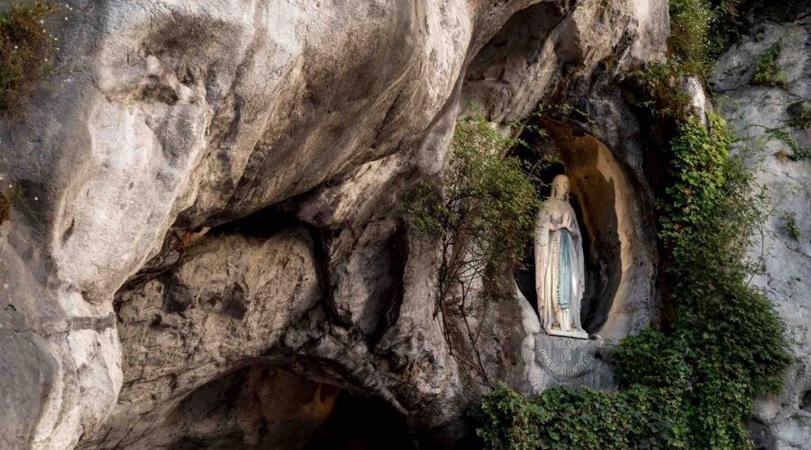 lourdes grotto on pilgrimage