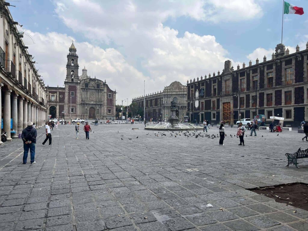 Saint dominic's plaza in puebla