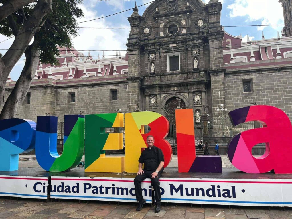 puebla sign guadalupe pilgrimage tour