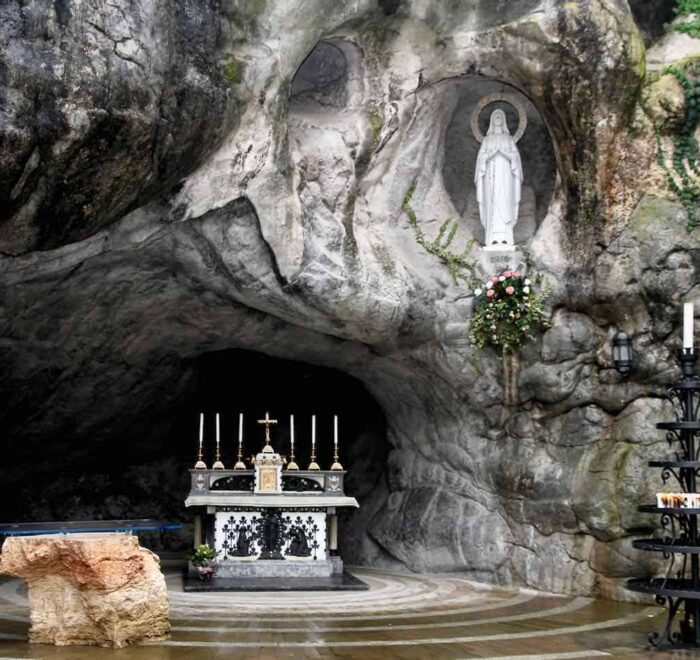 lourdes grotto on pilgrimage