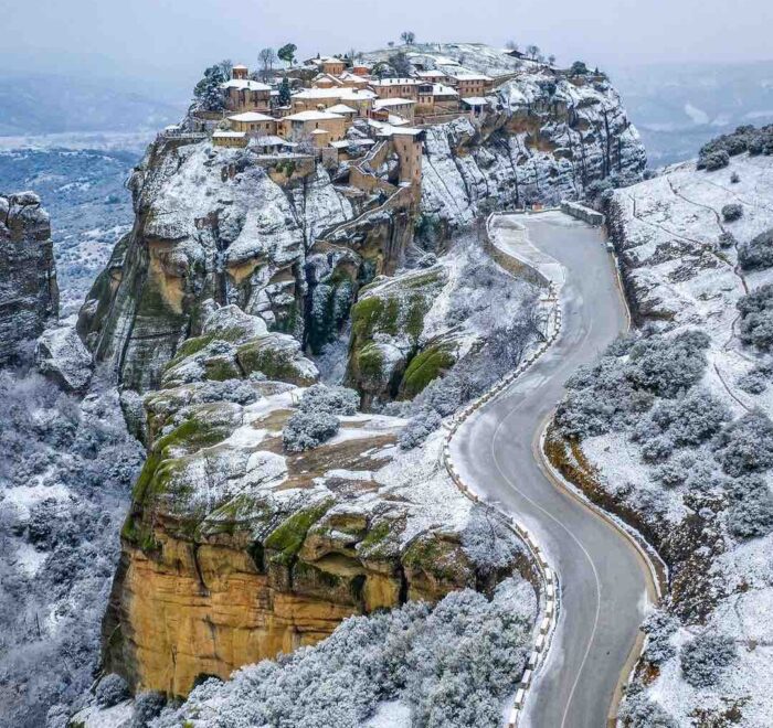 metorea greece snow pilgrimage tour saint paul