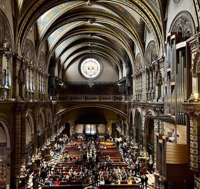 church nave montserrat spain pilgrimage tour