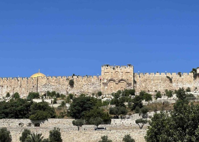 mount of olives with dome holy land pilgrimage