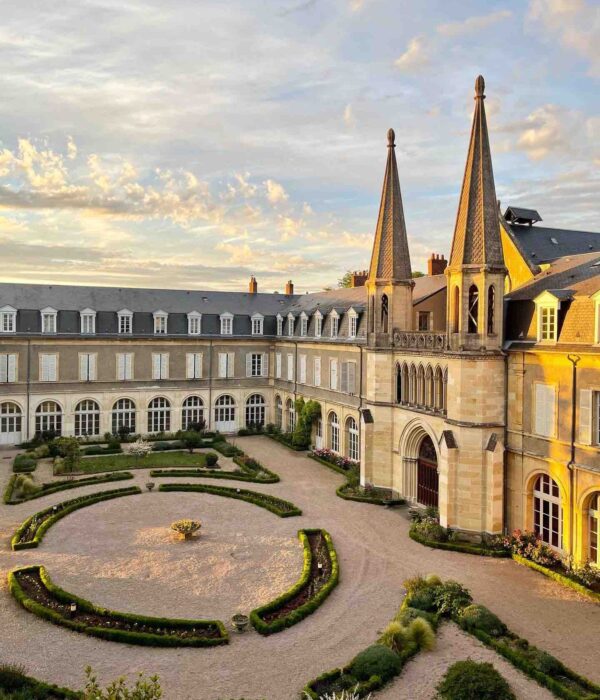nevers france courtyard france pilgrimage