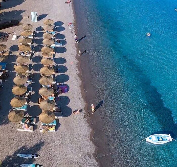 Beach at Patmos pilgrimage tour