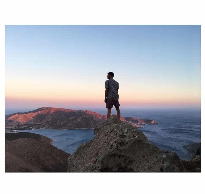 on top at Patmos greece pilgrimage tour