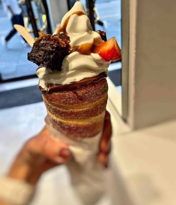 poland pilgrimage dessert cone