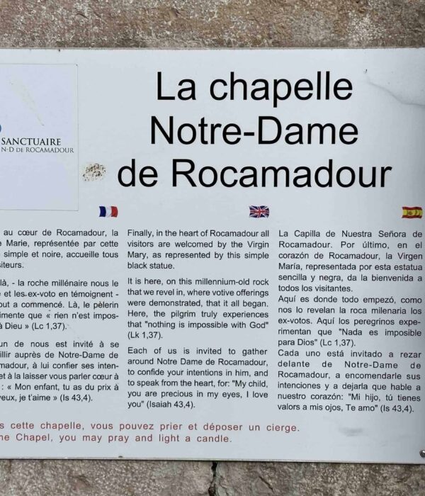 rocamadour sign
