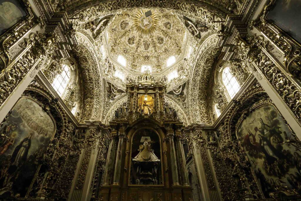 Dominican Rosary Chapel in Puebla pilgrimage tour