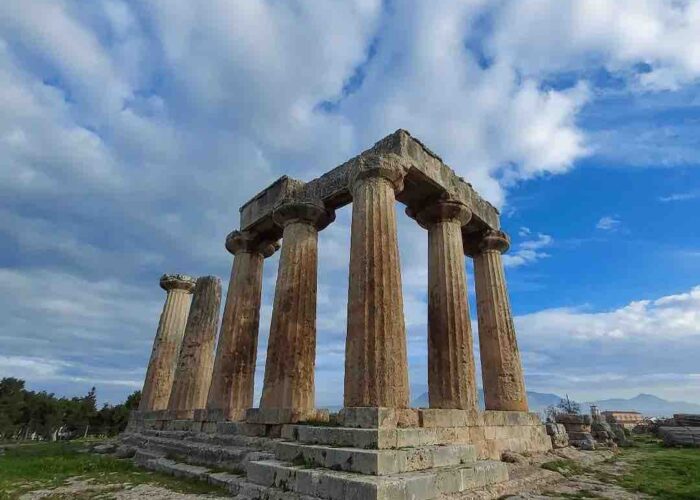 temple of apollo corinth greece pilgrimage tour