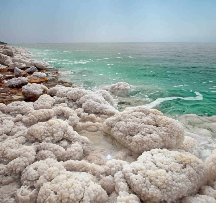 Dead Sea Salt Formation Jordan