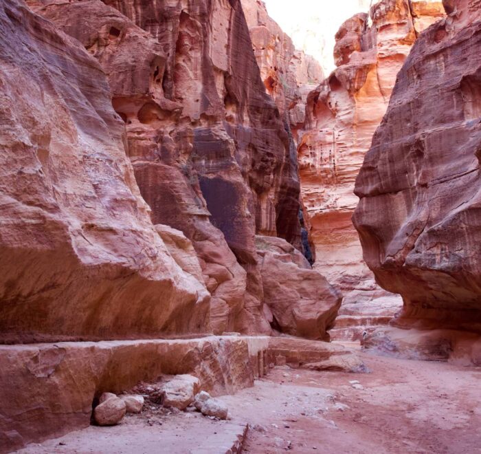 Petra-cracks-jordan-holy-land-pilgrimage-tour