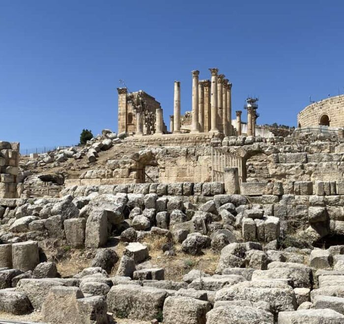 jerash roman ruin in jordan holy land pilgrimage