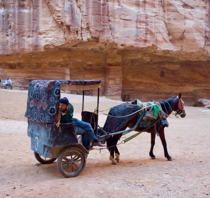 Petra-carriage-jordan-holy-land-pilgrimage-tour