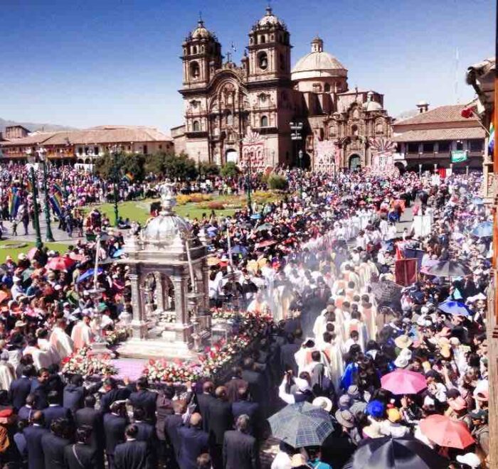 corpus christi solemnity in cusco peru
