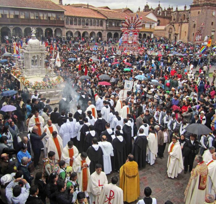 Cusco Peru Corpus Christi Procession pilgrimage