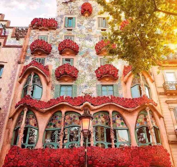 Guadi building in Barcelona food and faith pilgrimage