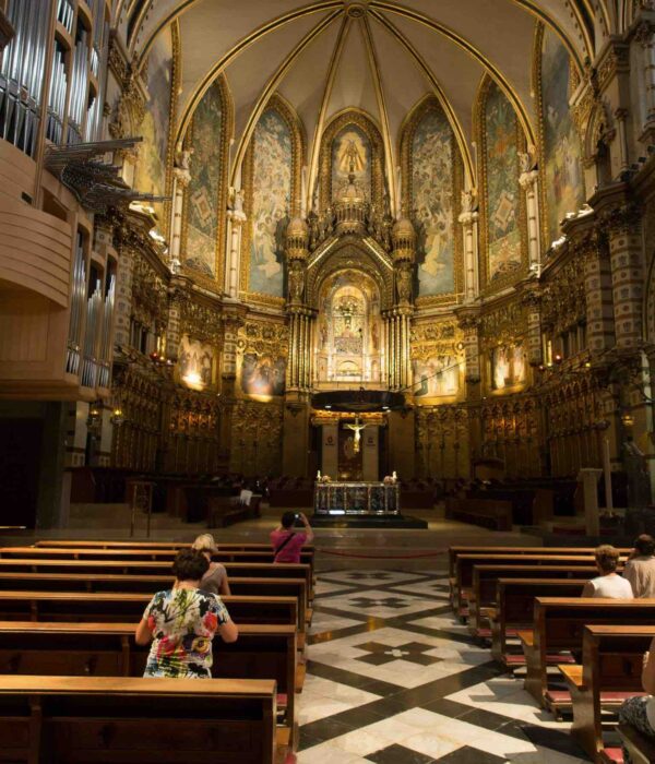 montserrat church interior pilgrimage