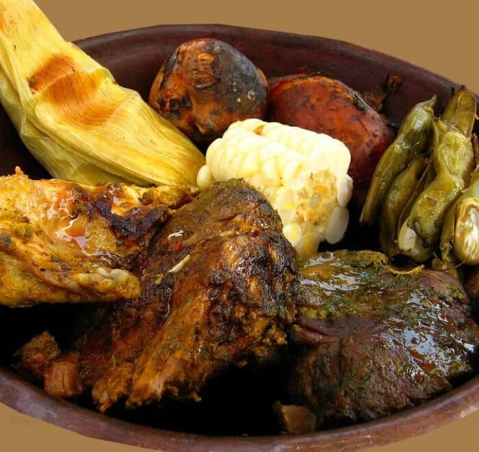 pachamanca lunch peru food pilgrimage