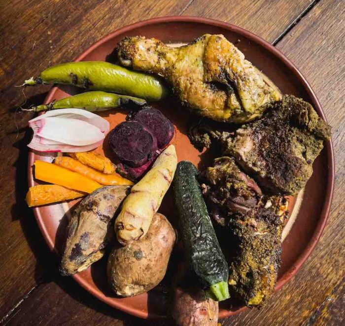 pachamanca lunch peru pilgrimage