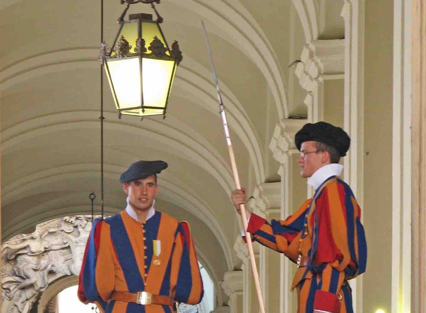swiss guards vatican rome italy pilgrimage tour