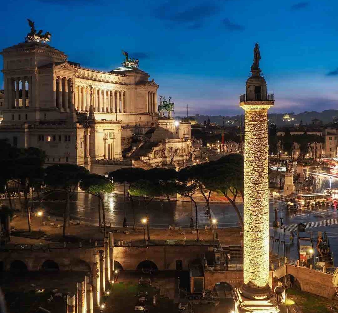 trajan column rome pilgrimage tour